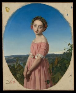 Faustine Léo (1832-1865) av Henri Lehmann