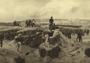 Slaget vid Bomarsund, 1854 (gravyr)