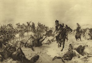 Slaget vid Fuentes de Onoro, 1811 (gravyr)