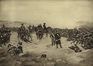 Slaget vid Inkerman, 1854 (djuptryck)