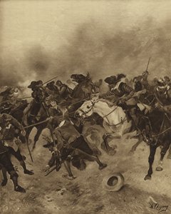 Slaget vid Marston Moor, 1644 (gravyr)