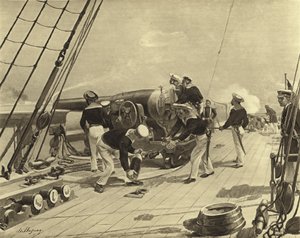 Bombardement av Alexandria, 1882 (gravyr)