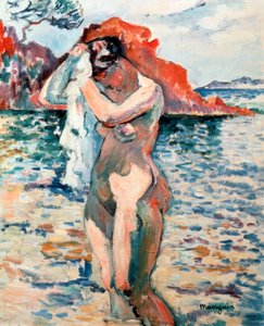 En badare, 1906. av Henri Manguin