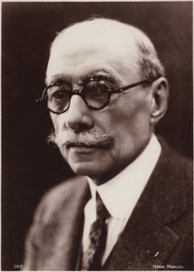 Porträtt av Andre Messager (s/v foto) av Henri Manuel