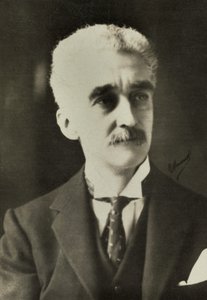 Porträtt av belgaren Paul Hymans (foto) av Henri Manuel
