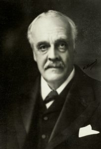 Porträtt av Lord Arthur Balfour (fotografi) av Henri Manuel
