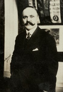 Porträtt av Louis Loucheur (foto) av Henri Manuel