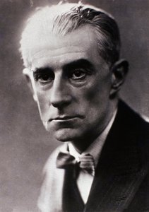 Porträtt av Maurice Ravel (svartvitt foto) av Henri Manuel