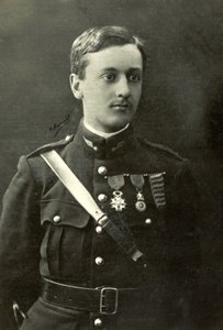 Porträtt av flygaren Georges Guynemer (foto) av Henri Manuel