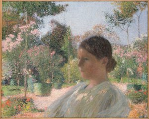 I trädgården, ca 1904. av Henri Martin