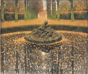 Drottningens fontän, Versailles, ca 1920 av Henri Martin