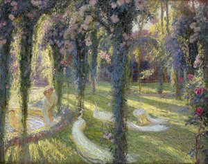 Nymferna i trädgården; Nymferna i en trädgård,