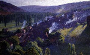 Dalen (olja på duk) av Henri Martin