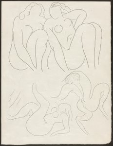 En faun på eftermiddagen, plansch femton ur Poesies de Mallarmé av Henri Matisse
