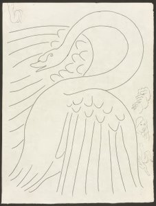 Några sonetter: Frontispiece, plansch 24 från Poesies de Mallarmé av Henri Matisse