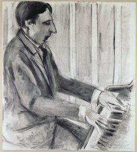 Alfred Cortot (penna, bläck och akvarell) av Henri Matisse