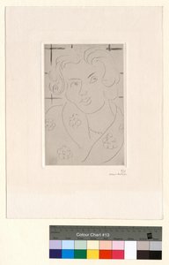 Byst, blommig klänning av Henri Matisse