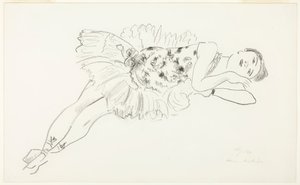 Liggande dansare, från Ten Dancers av Henri Matisse