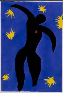 Ikaros fall. Ur "Jazz". Plansch VIII. S. 55 av Henri Matisse