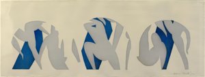 Dansen, grå, blå, vit av Henri Matisse
