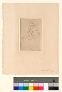 Sittande figur - Nakenstudie av Henri Matisse