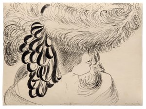 Flickan med den fjäderprydda hatten (Mlle Antoinette) av Henri Matisse