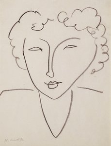 Kvinnohuvud; Tete de Femme av Henri Matisse