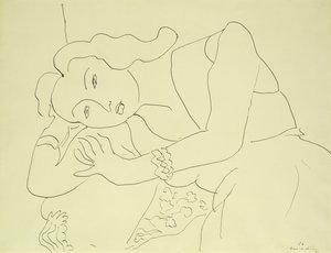 Huvud av en kvinna av Henri Matisse