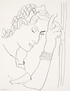 Huvud av en kvinna i profil av Henri Matisse