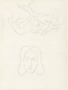 Hérodiade, Scène lV, plansch tretton från Poesies de Mallarmé av Henri Matisse