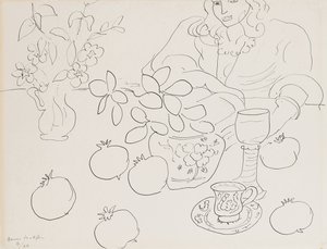 Interiör scen av Henri Matisse