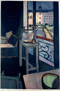 Interiör, guldfiskskål av Henri Matisse