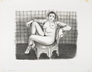 Ung hinduisk-sittande odalisque av Henri Matisse