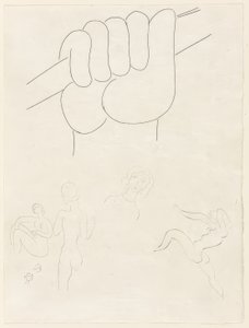 Le Guignon, plansch två från Poesies de Mallarmé av Henri Matisse