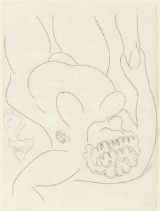 Le Pitre Châtié, plansch fyra från Poesies de Mallarmé av Henri Matisse