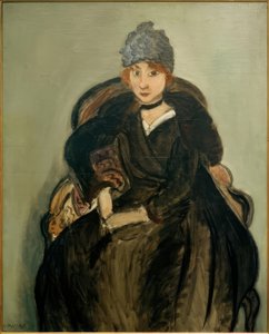 Marguerite i blå hatt av Henri Matisse