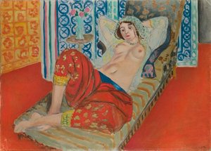 Odalisque i röda trikåbyxor av Henri Matisse