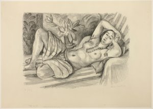 Odalisque med magnolia av Henri Matisse