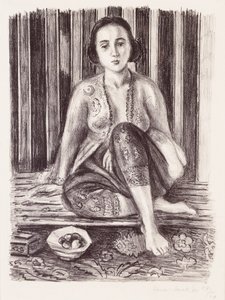 Odalisque med en skål med frukt av Henri Matisse