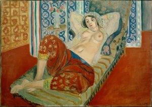 Odalisque med röda strumpbyxor av Henri Matisse