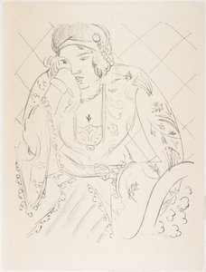 Orientalisk med trebladigt kors av Henri Matisse