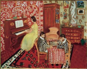 Pianist och damspelare av Henri Matisse