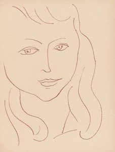 Tallrik från "Visages av Henri Matisse