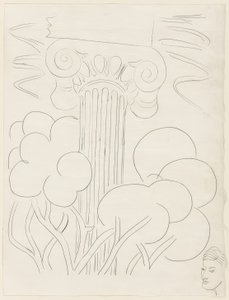 Flera sonetter: "A la nue accablante...", plansch 29 ur Poesies de Mallarmé av Henri Matisse