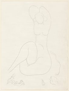 Flera sonetter: "Quelle soie...", plansch 28 ur Poesies de Mallarmé av Henri Matisse