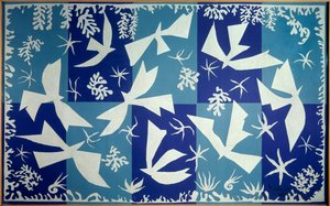 Polynesien, himlen 1946 (teckning, collage) av Henri Matisse