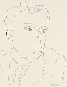 Porträtt av Louis Aragon av Henri Matisse