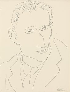 Porträtt av Louis Aragon av Henri Matisse