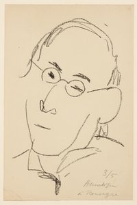 Porträtt av Paul Léautaud av Henri Matisse