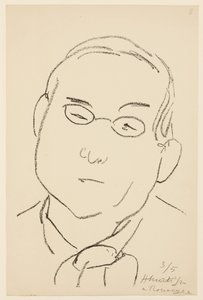 Porträtt av Paul Léautaud av Henri Matisse